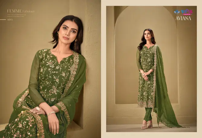 Aviana By Vipul Organza Embroidered Salwar Kameez Wholesale Price In Surat
